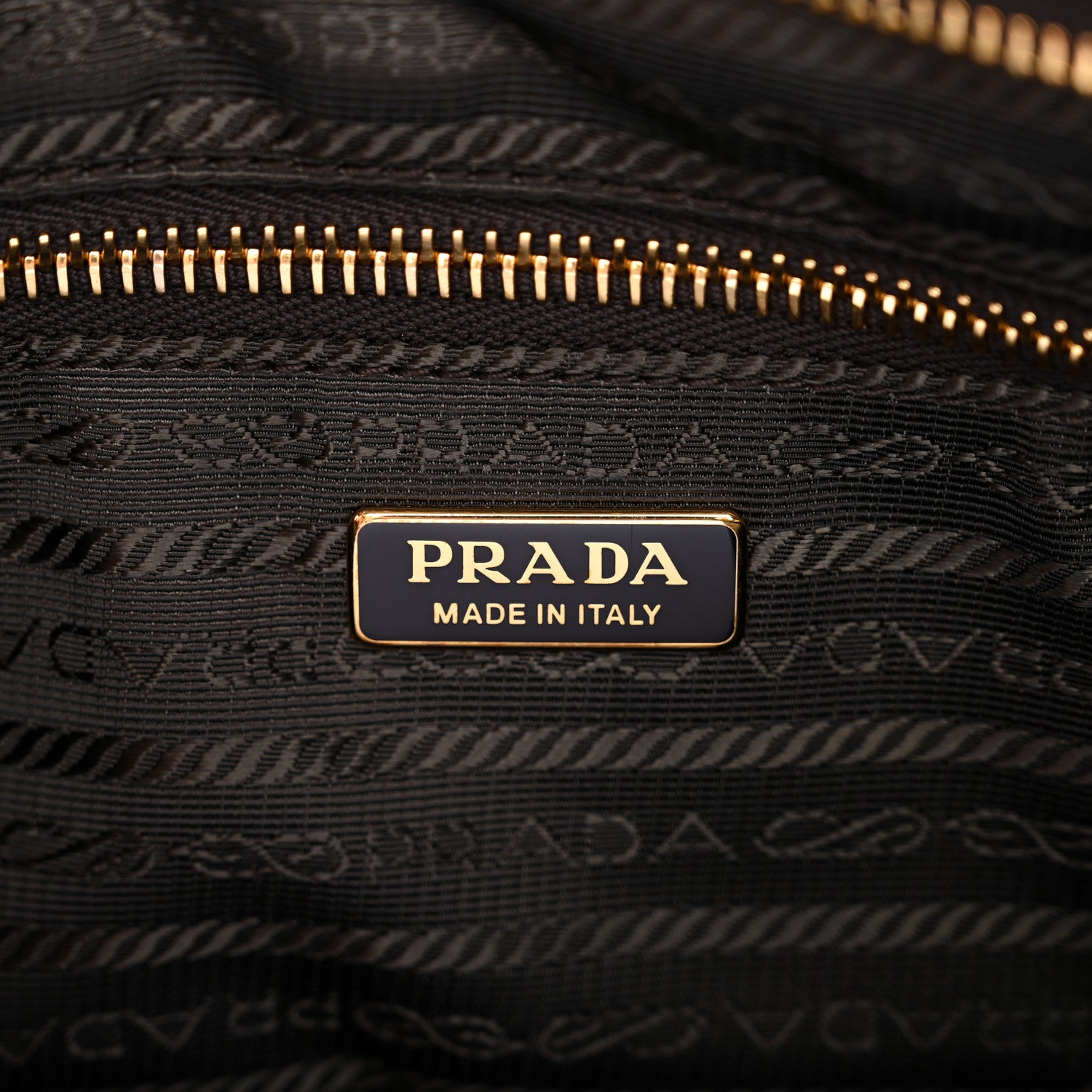 Prada Glossy Calfskin Triangle Medium Bonnie Shoulder Bag Dark Brown 6 of 9