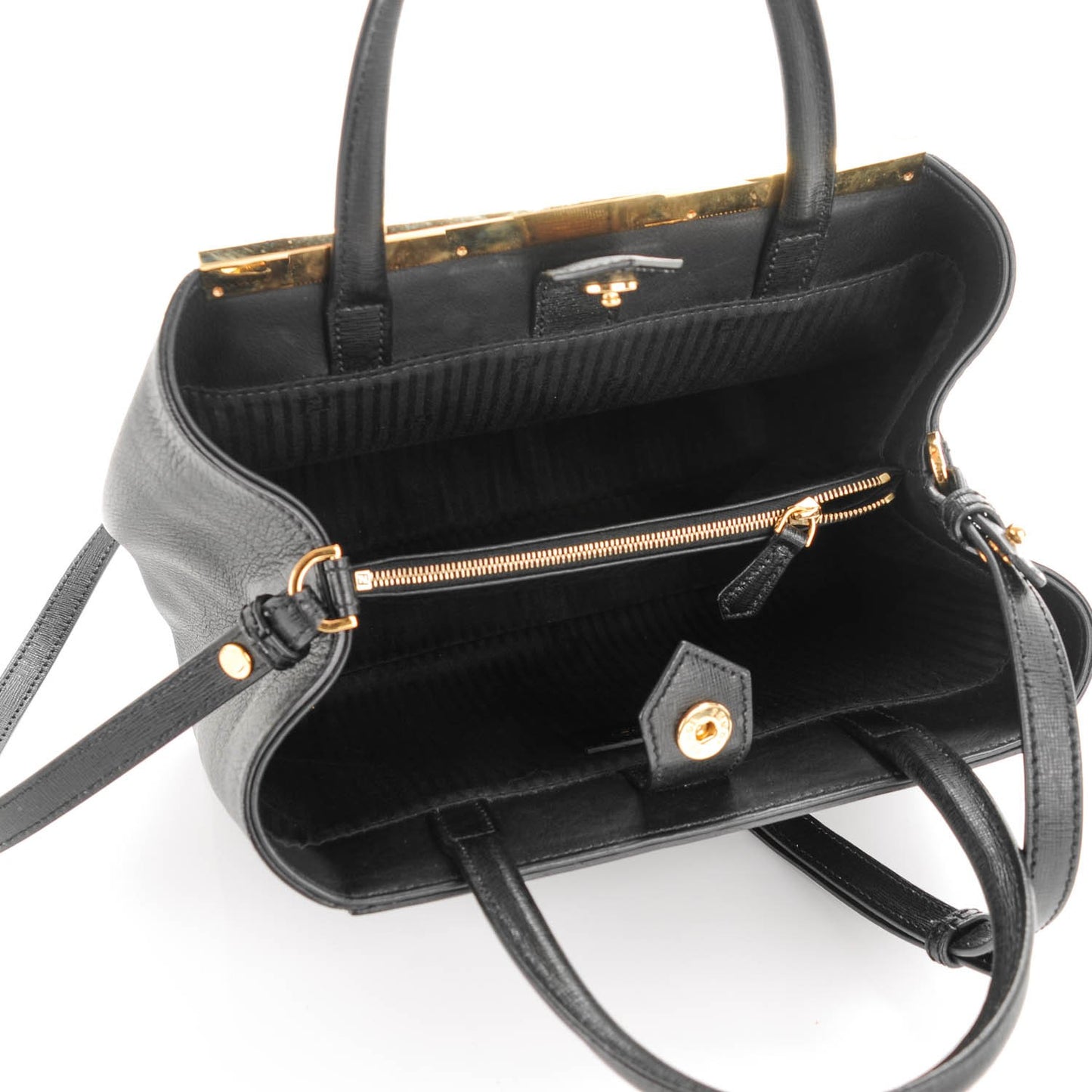 Vitello Elite Petite 2Jours Tote Black