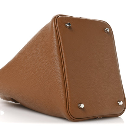 Hermes Taurillon Clemence Picotin Lock 22 MM Gold 9 of 11