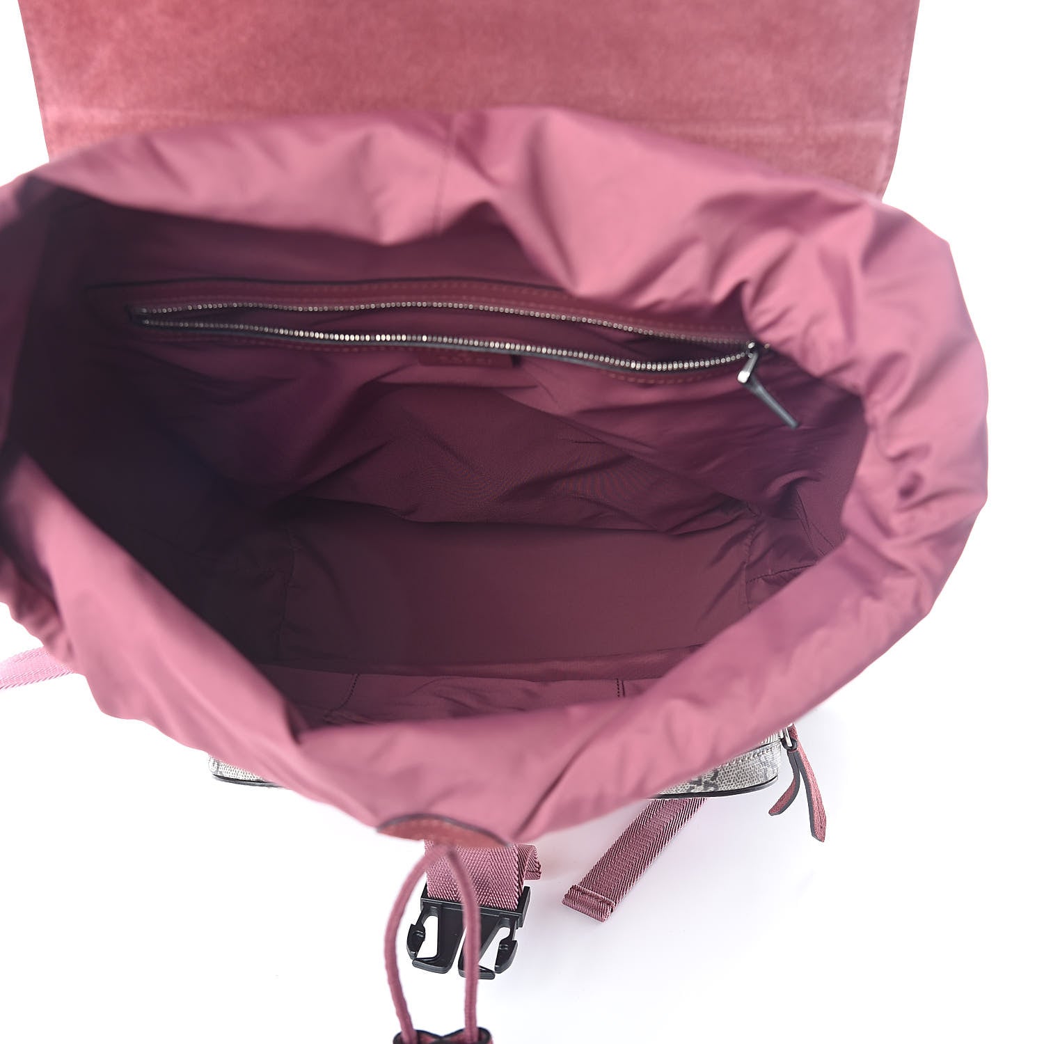 Gucci GG Supreme Monogram Blooms Medium Single Buckle Backpack Beige Multicolor Dry Rose 5 of 9