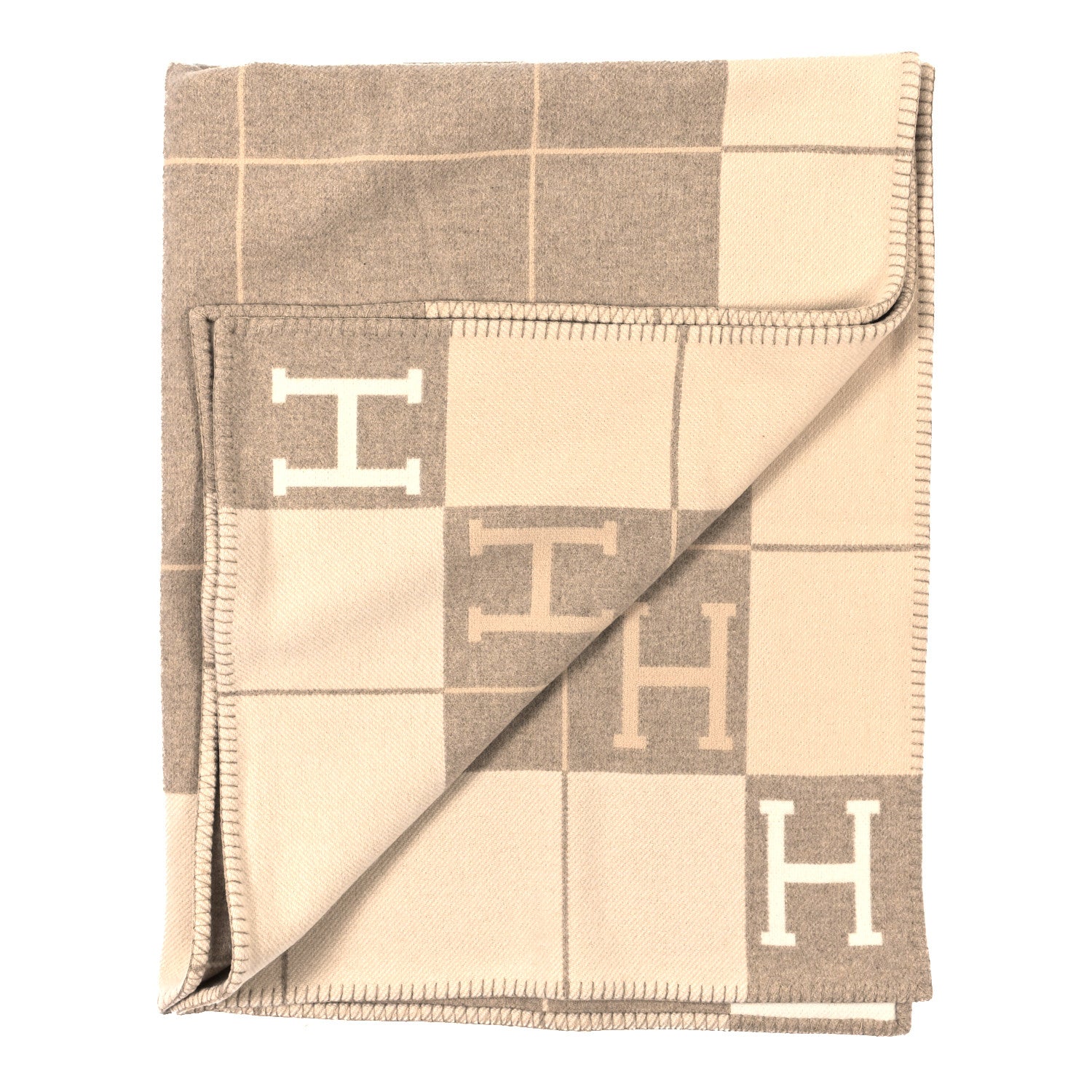 Hermes Wool Cashmere Avalon III Blanket Coco Camomille 3 of 4