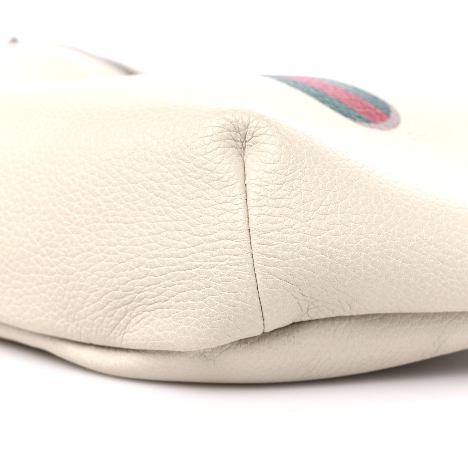 Gucci Grained Calfskin Logo Belt Bag White 9 of 11