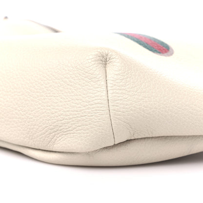 Gucci Grained Calfskin Logo Belt Bag White 9 of 11