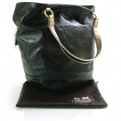 FASHIONPHILE COACHLeatherPoppyBellaToteBlack 2 of 8