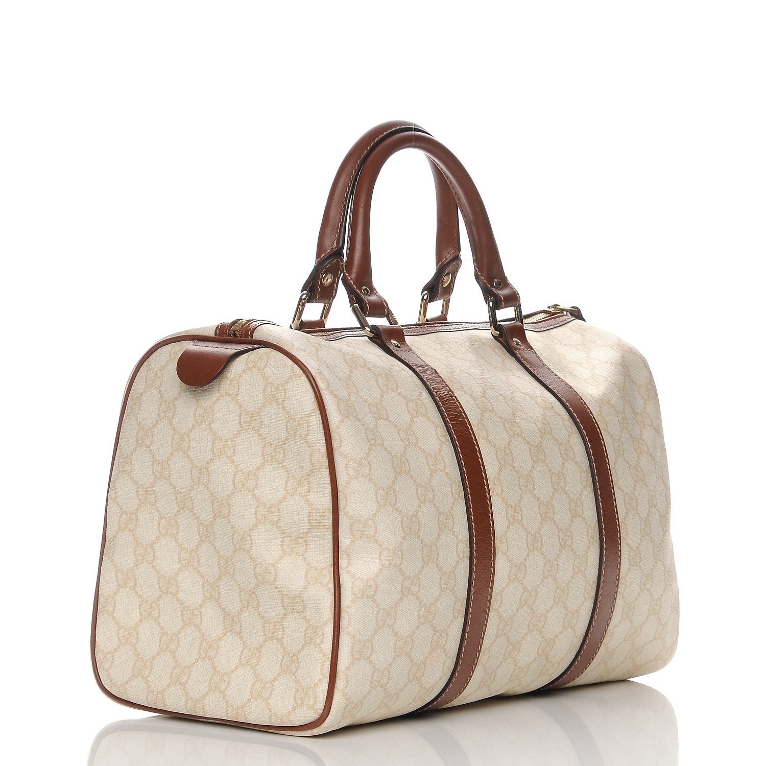 Gucci GG Plus Monogram Web Medium Joy Boston Tan 3 of 10