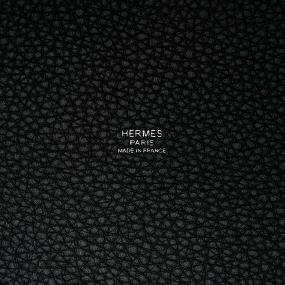 Hermes Taurillon Clemence Monochrome Picotin Lock 18 PM Black 6 of 11