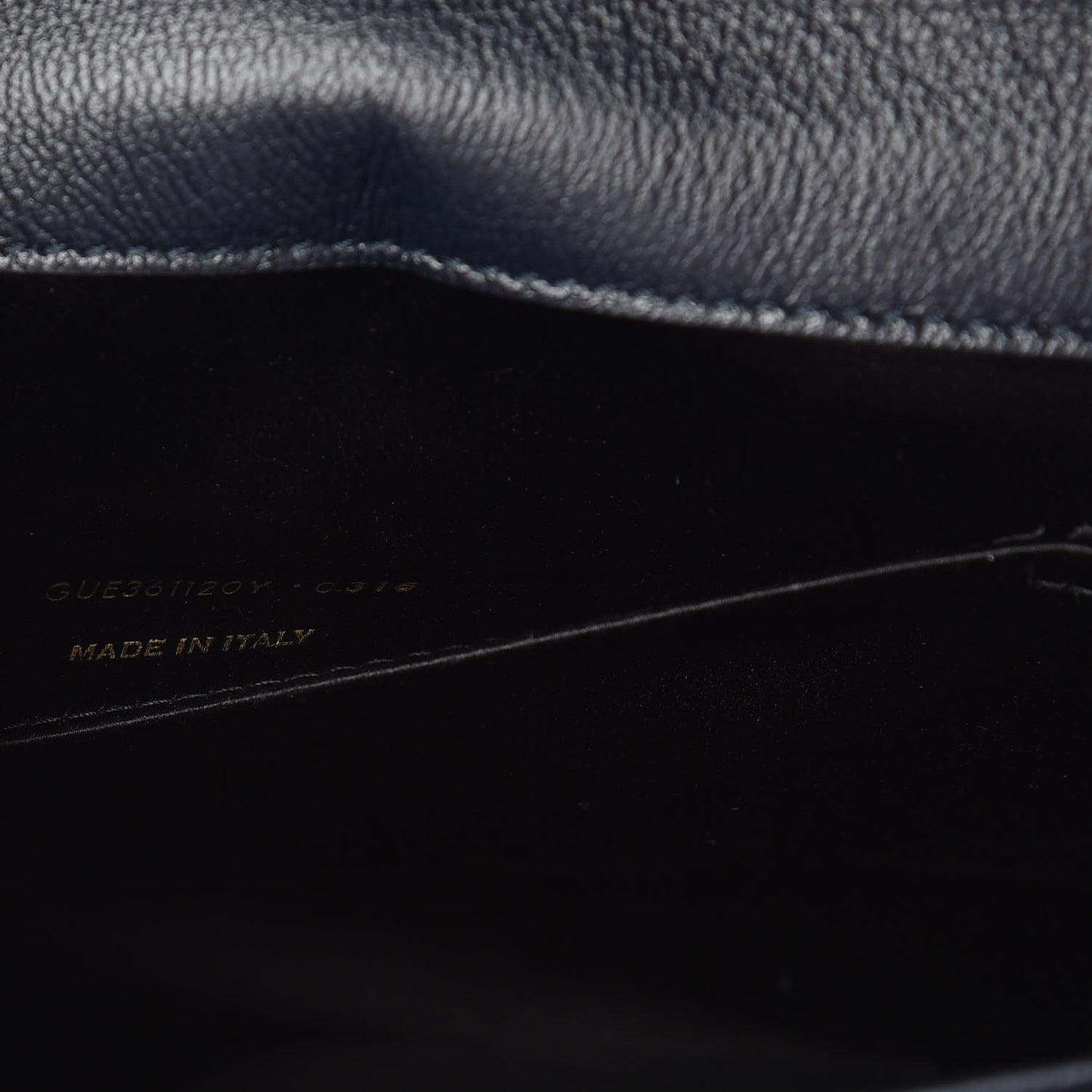Calfskin Monogram Large Belle De Jour Clutch Navy