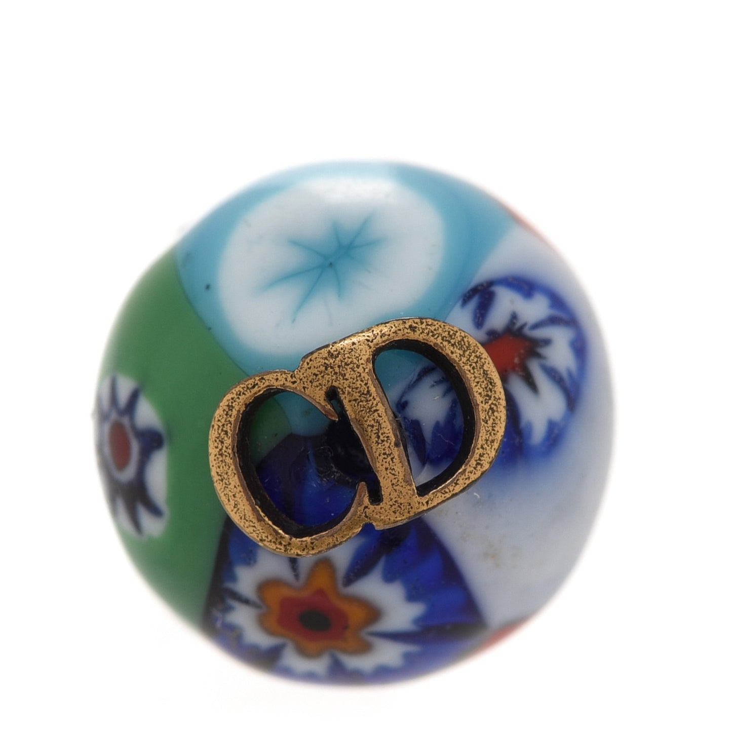 Printed Mise En Dior Tribal Earrings Multicolor