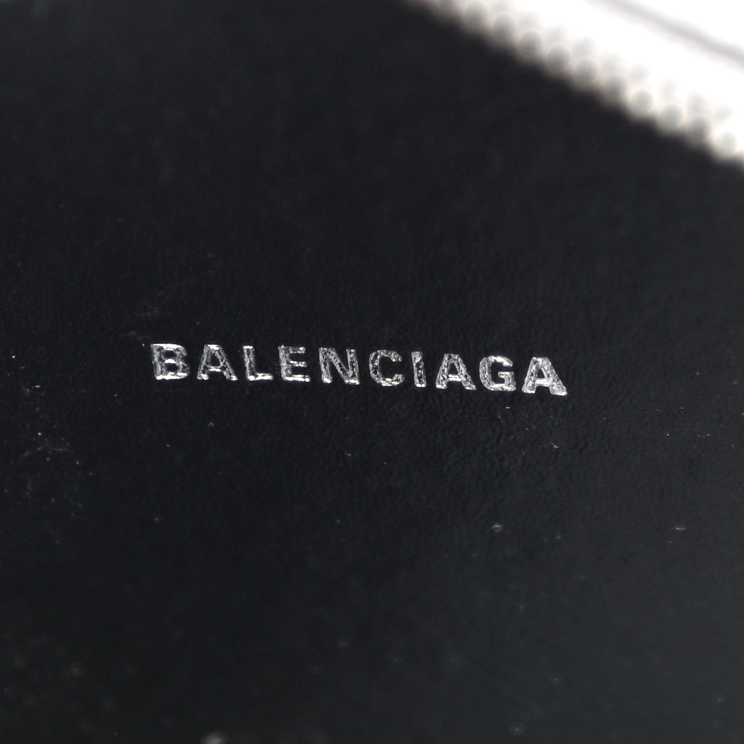Balenciaga Glitter Calfskin Logo XS Everyday Camera Bag Silver 6 of 11