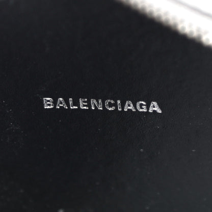 Balenciaga Glitter Calfskin Logo XS Everyday Camera Bag Silver 6 of 11