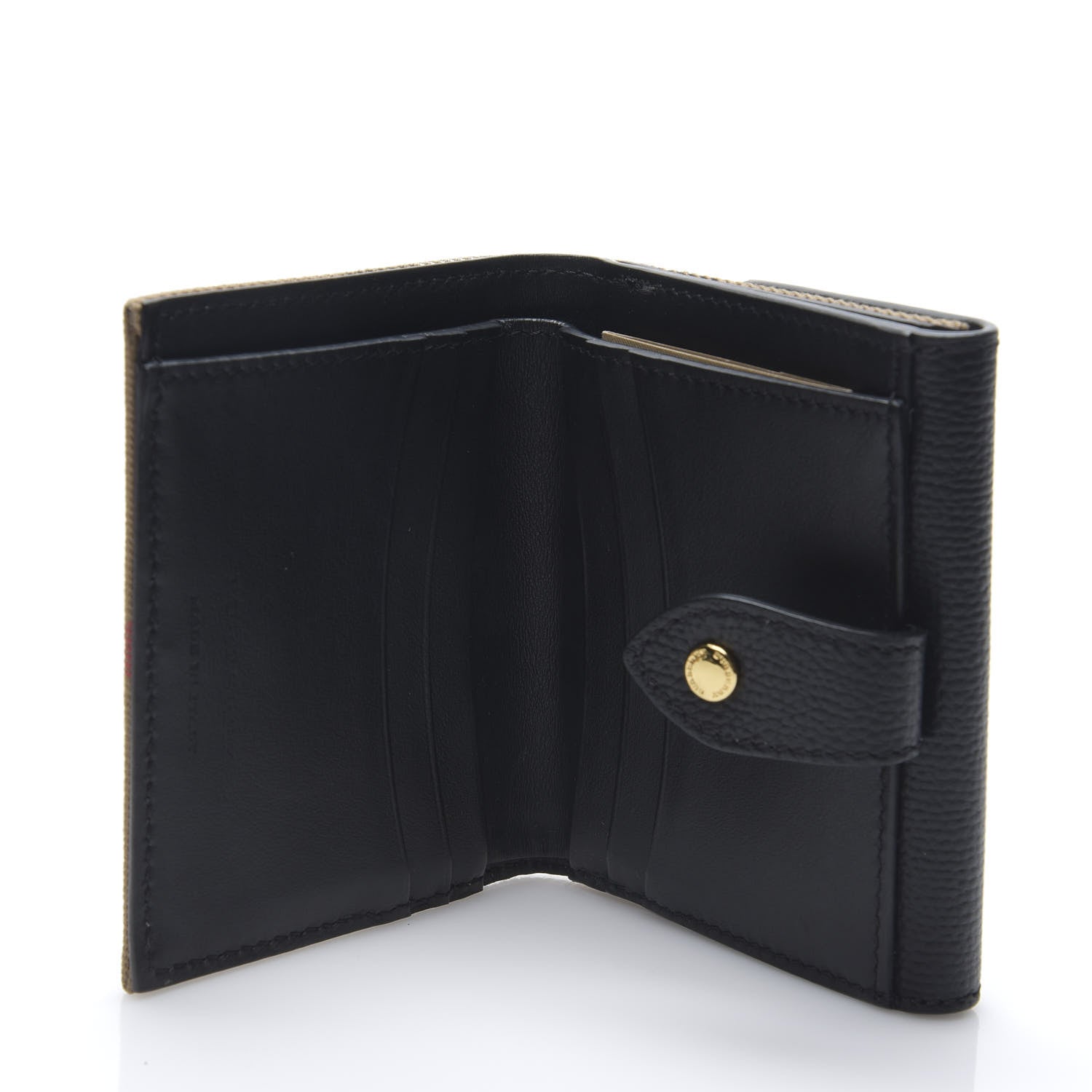 Burberry House Check Luna French Wallet Black 4 of 5