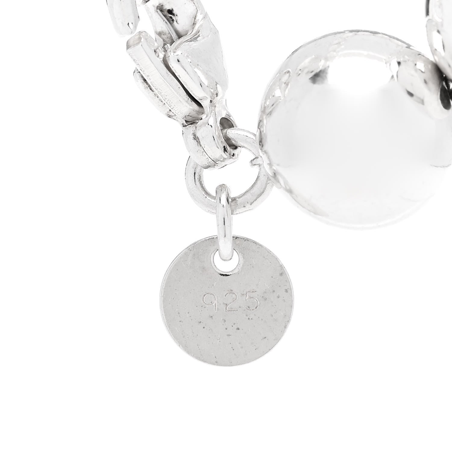 Tiffany Sterling Silver 10mm HardWear Ball Bracelet 4 of 4
