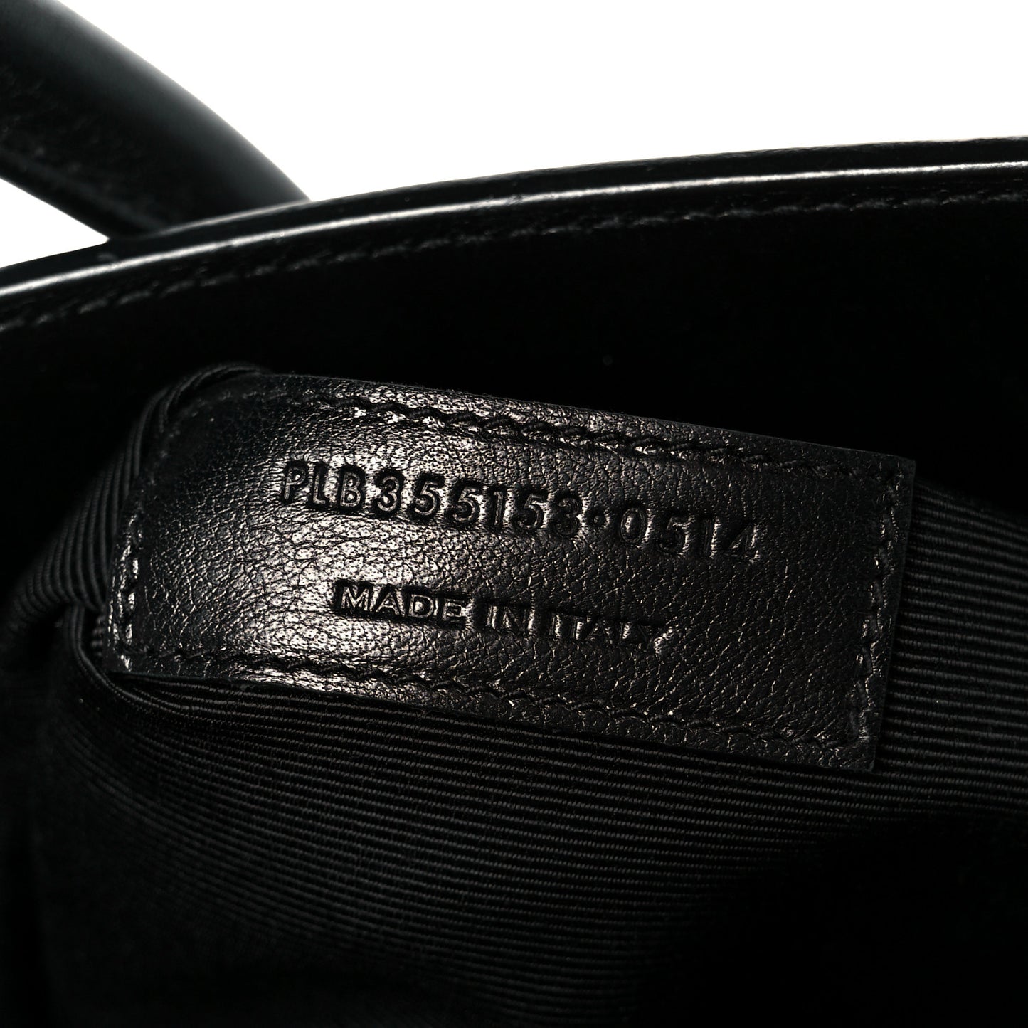 Calfskin Small Sac De Jour Black