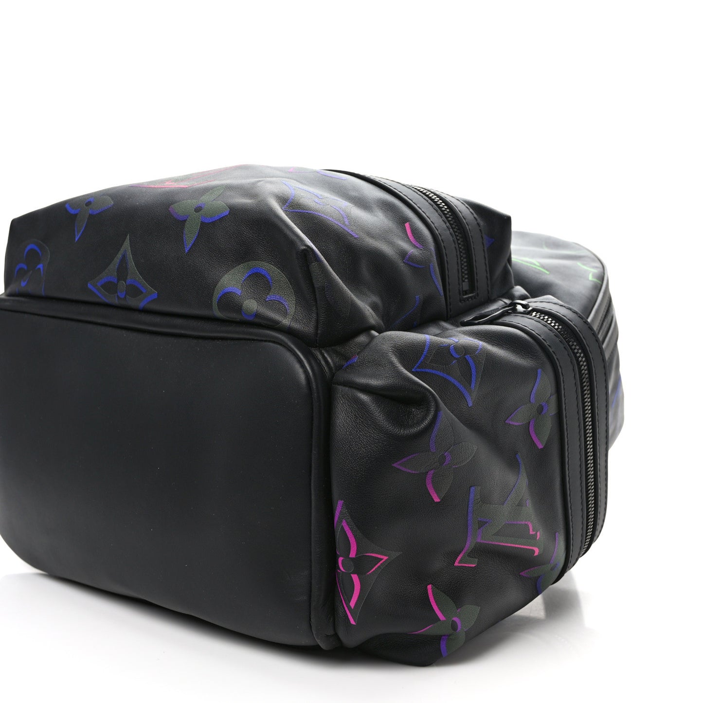 Calfskin Monogram Spotlight Comet Backpack Black Borealis