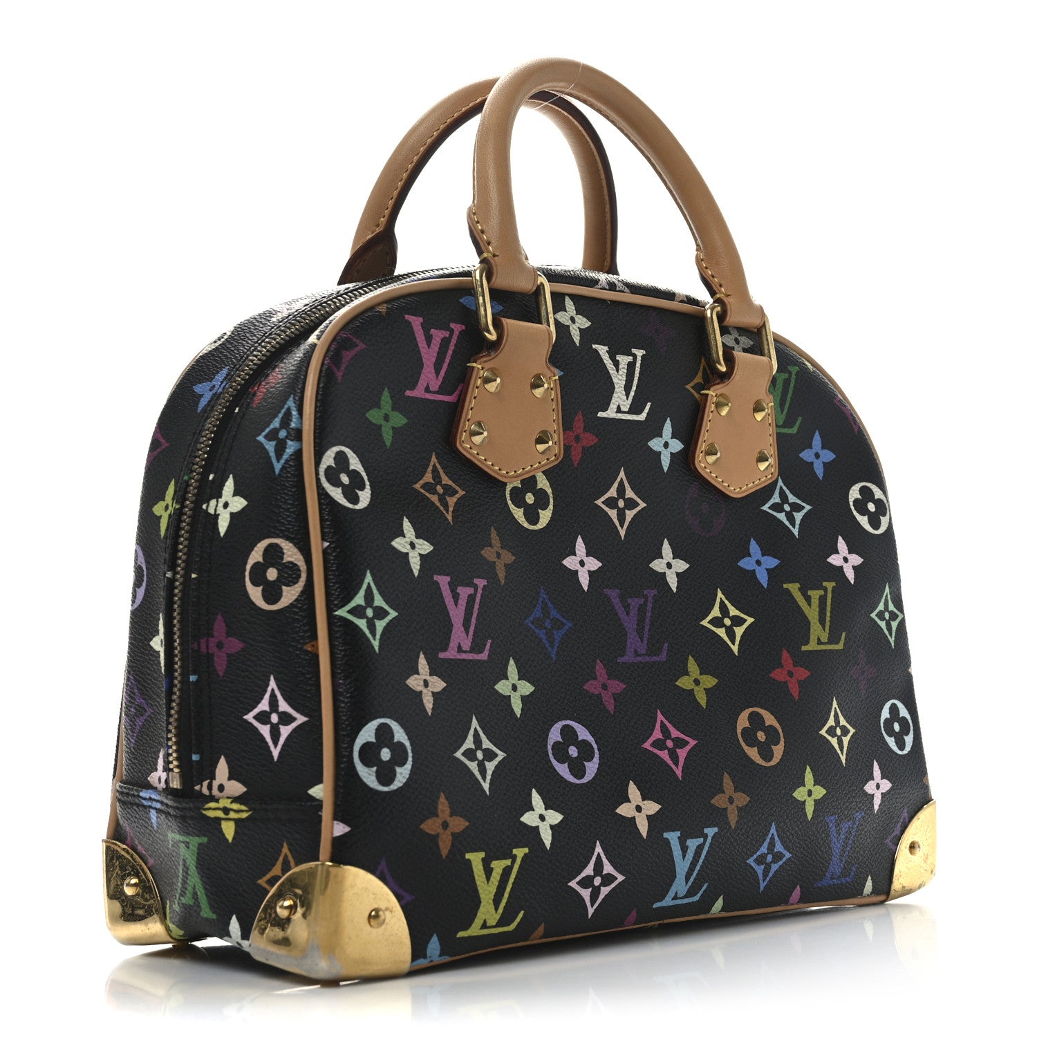 Louis Vuitton Monogram Multicolor Trouville Black 3 of 10