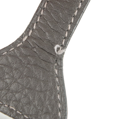 Hermes Taurillon Clemence Shoulder Bag Graphite 8 of 10