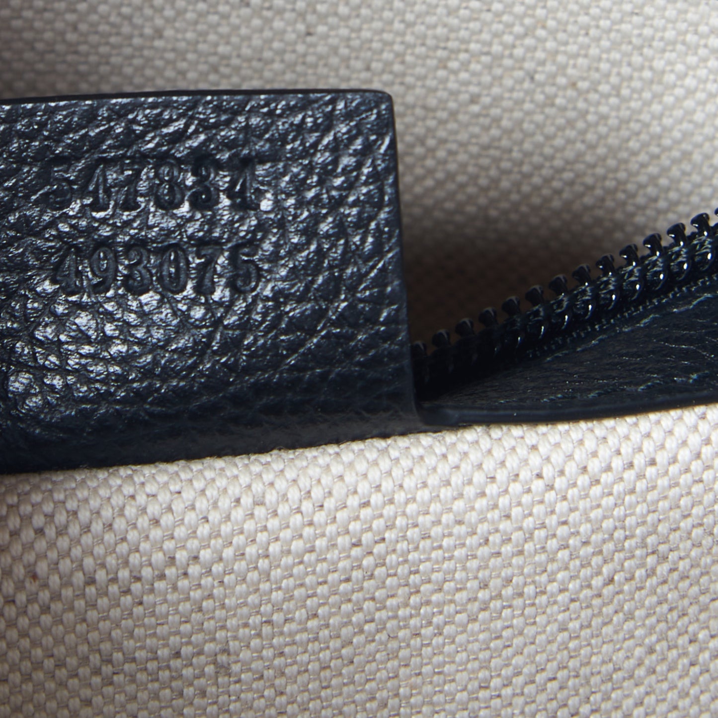 Calfskin Logo Day Backpack Black