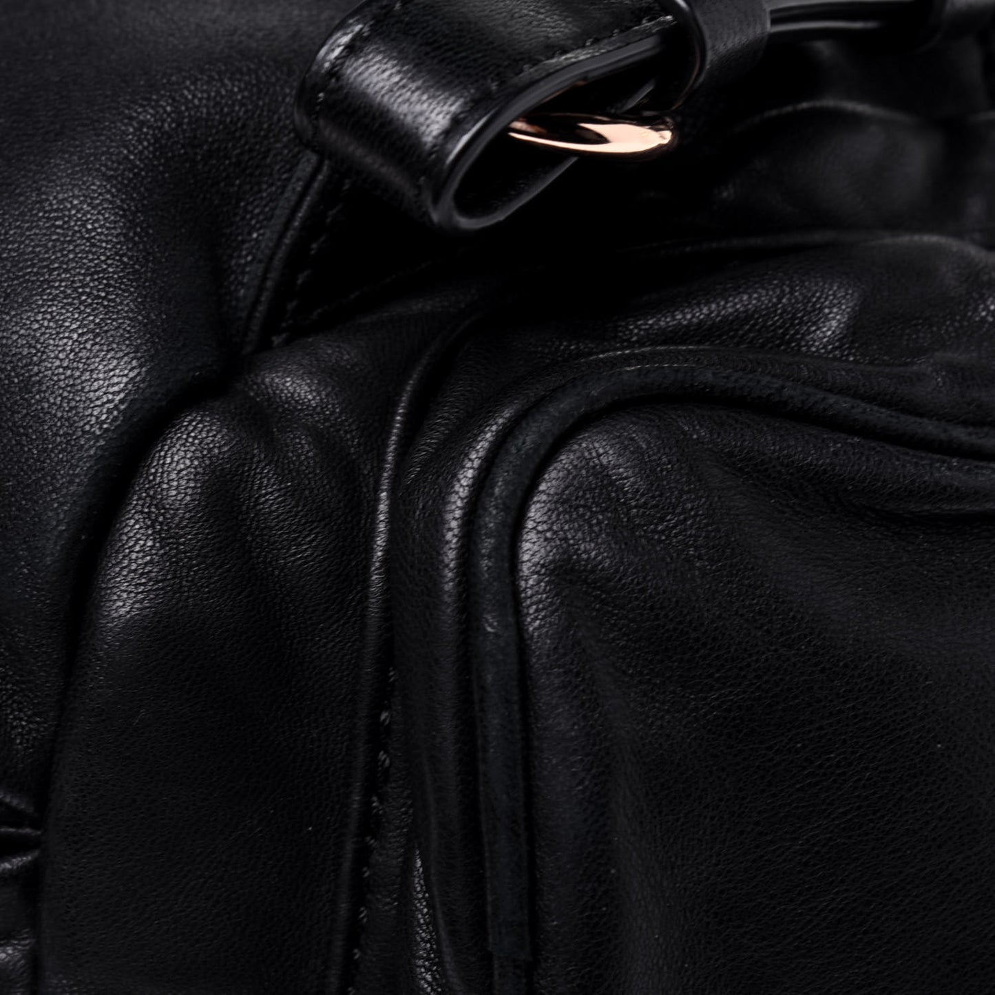 Lambskin Mini Marti Backpack Washed Black Rose Gold Hardware