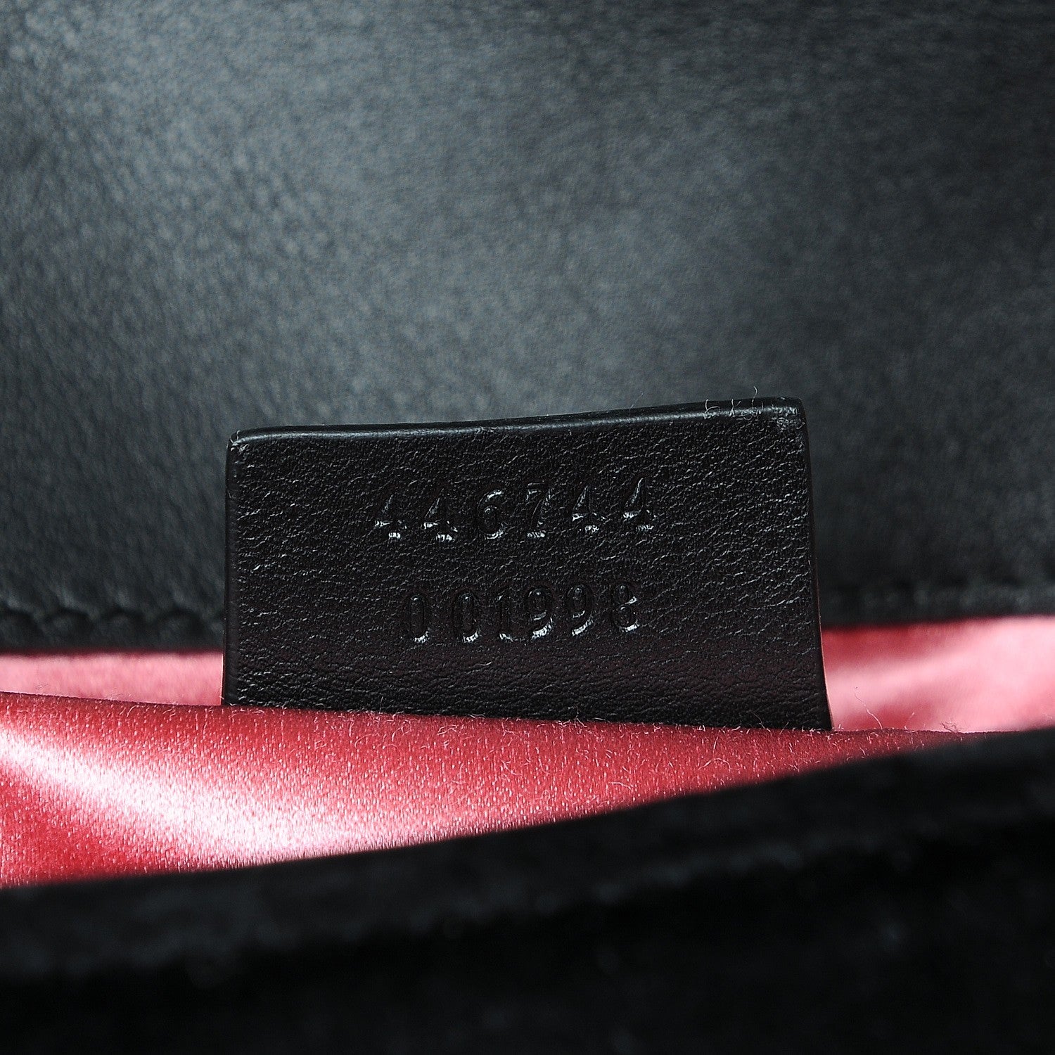 Gucci Velvet Matelasse Mini GG Marmont Shoulder Bag Black 7 of 7
