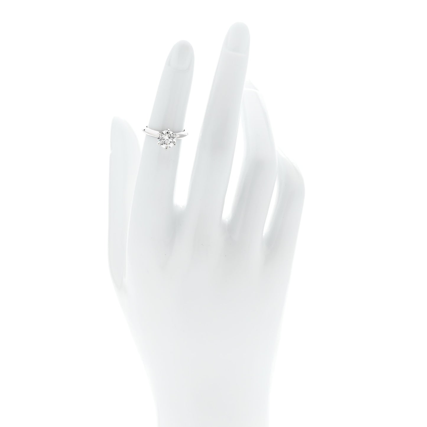 Platinum Diamond 1.32ct Solitaire Engagement Ring 47 4