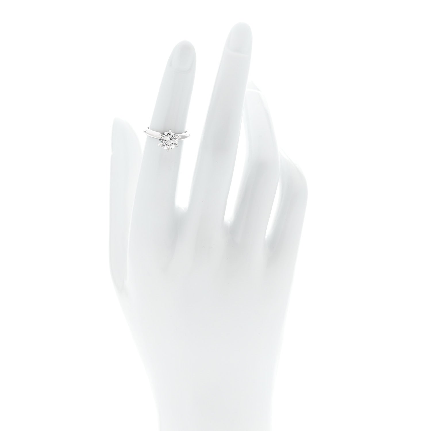 Tiffany Platinum Diamond 1.32ct Solitaire Engagement Ring 47 4 2 of 7