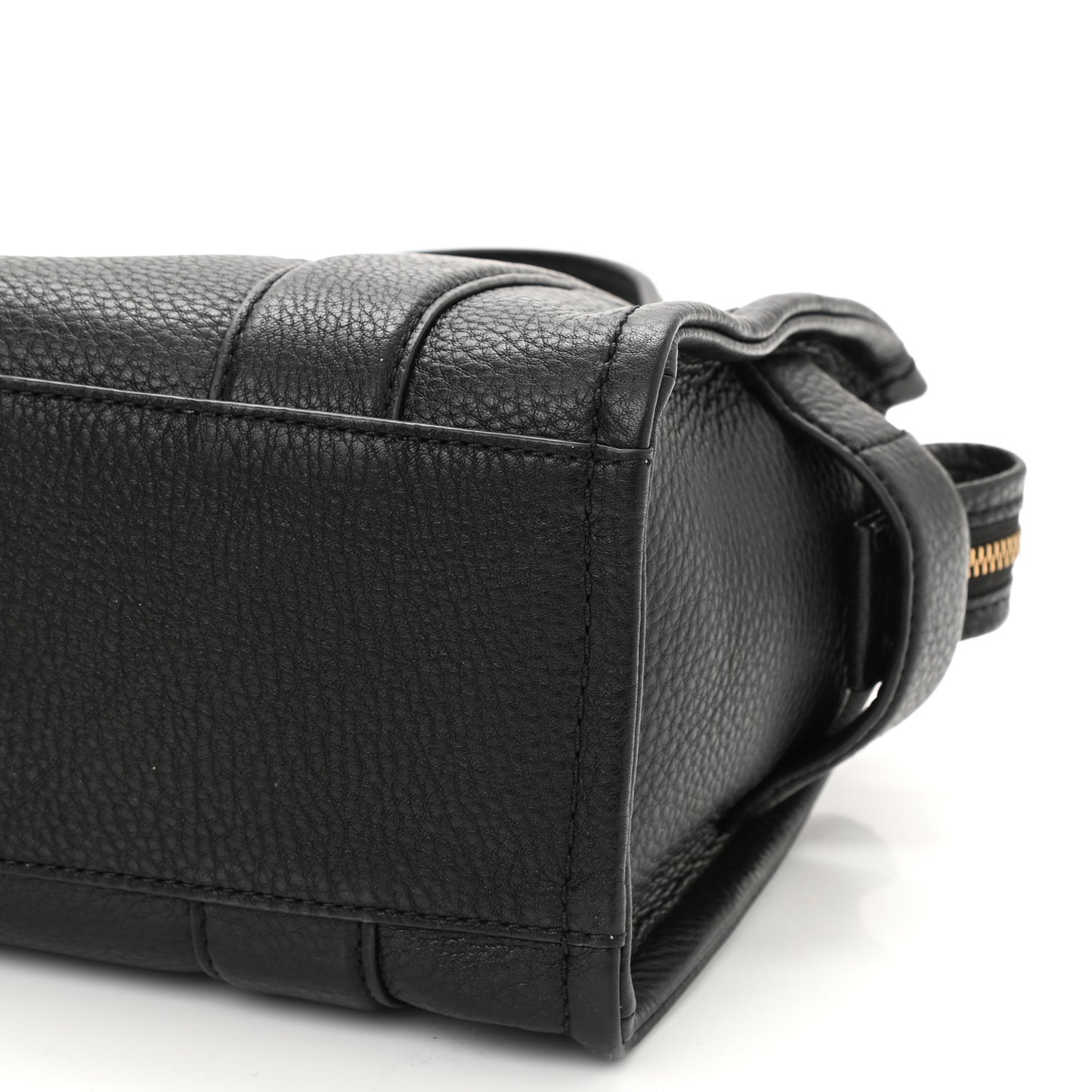 Grained Calfskin Small The Tote Bag Black