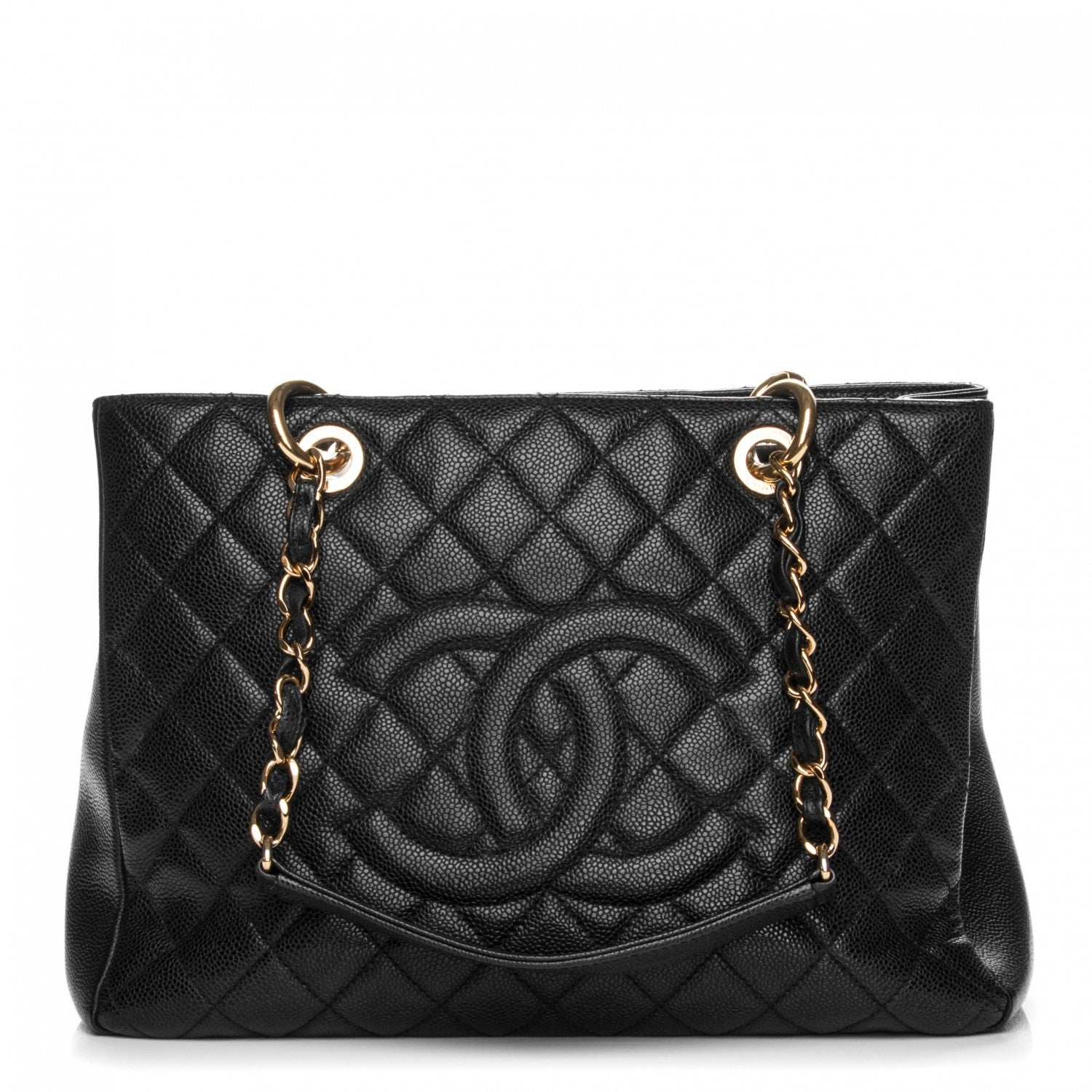 Chanel Caviar Quilted Grand Shopping Tote GST Black 1 of 7