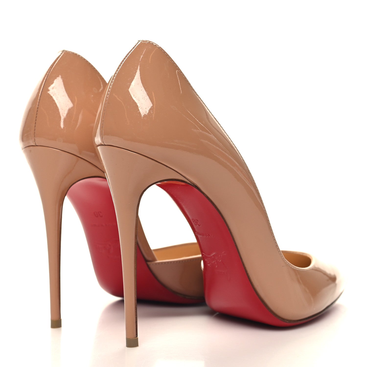 Christian Louboutin Patent Iriza 100 Pumps 39 Nude 4 of 7