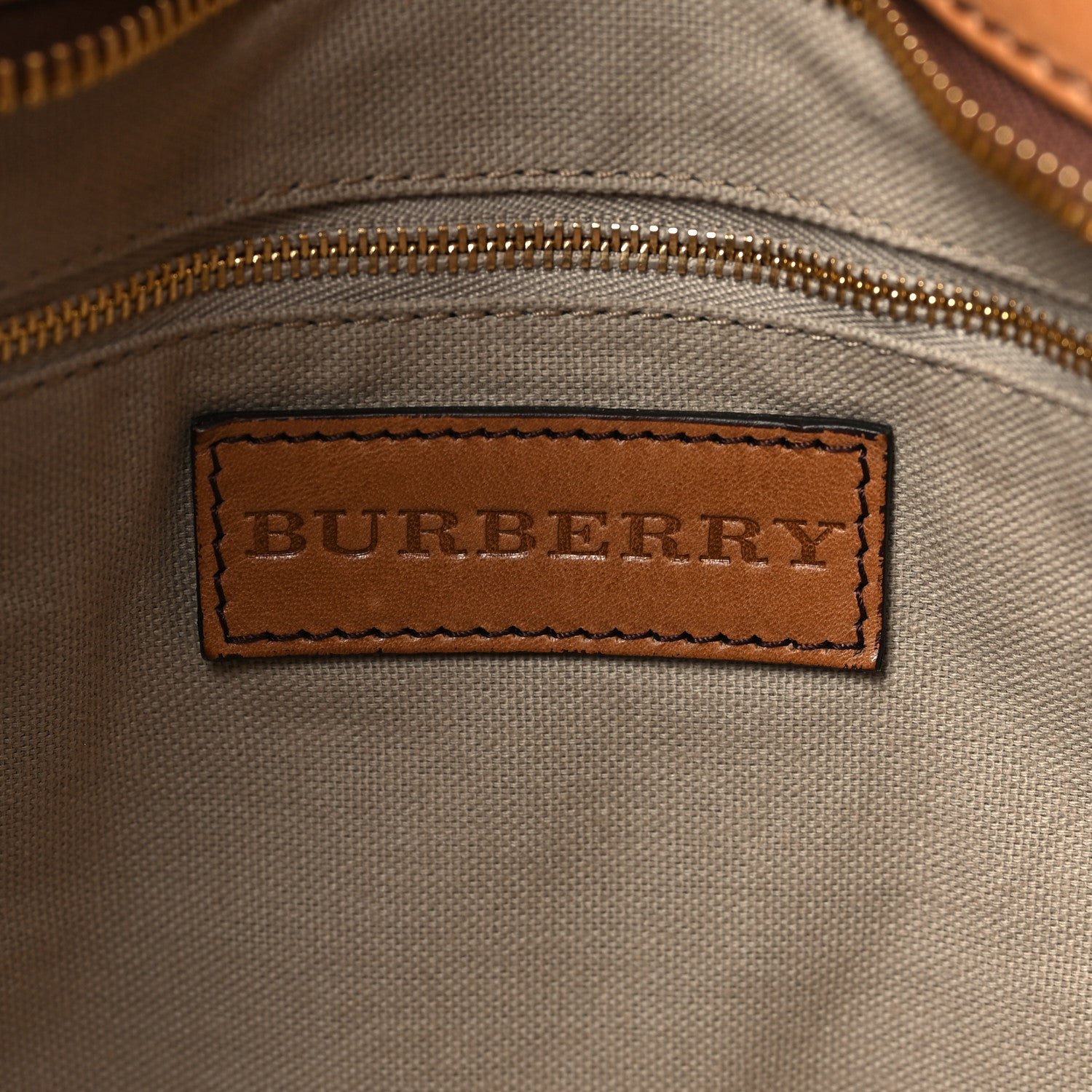 Burberry Vintage Washed House Check Medium Bonington Tote Saddle Brown 6 of 11