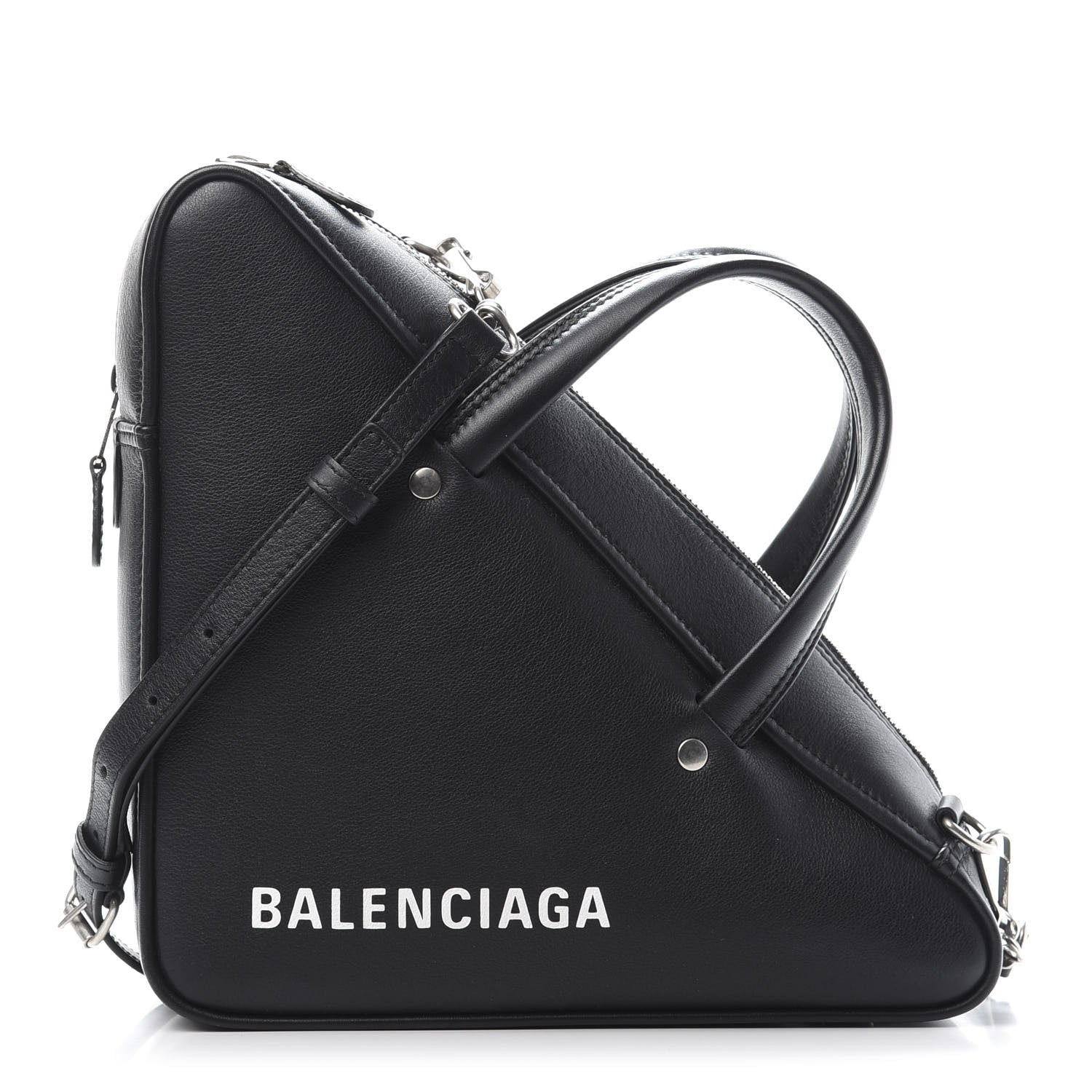 Balenciaga Calfskin S Triangle Duffle Black 1 of 10