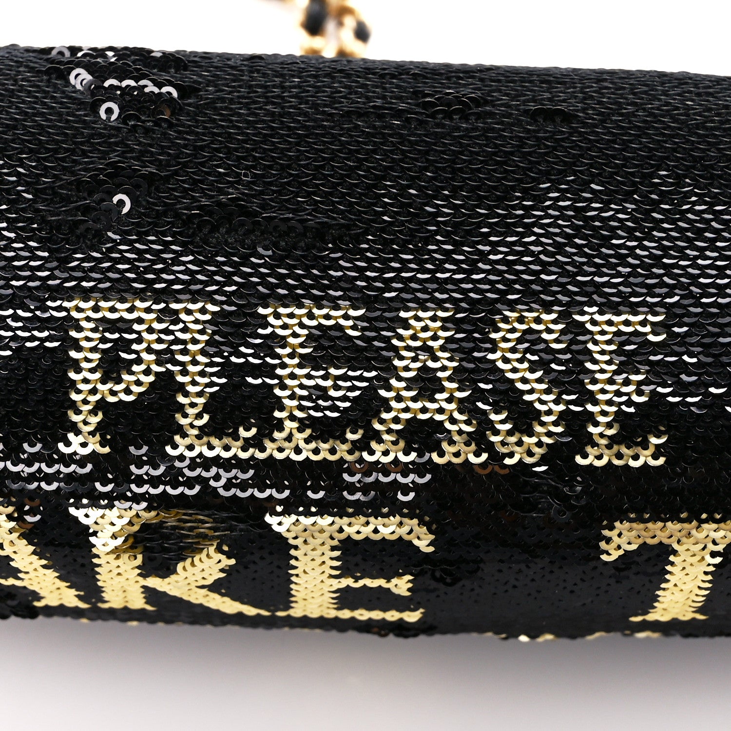 Chanel Sequin Paris Cosmopolite Dare To Disturb Flap Black Gold 11 of 11