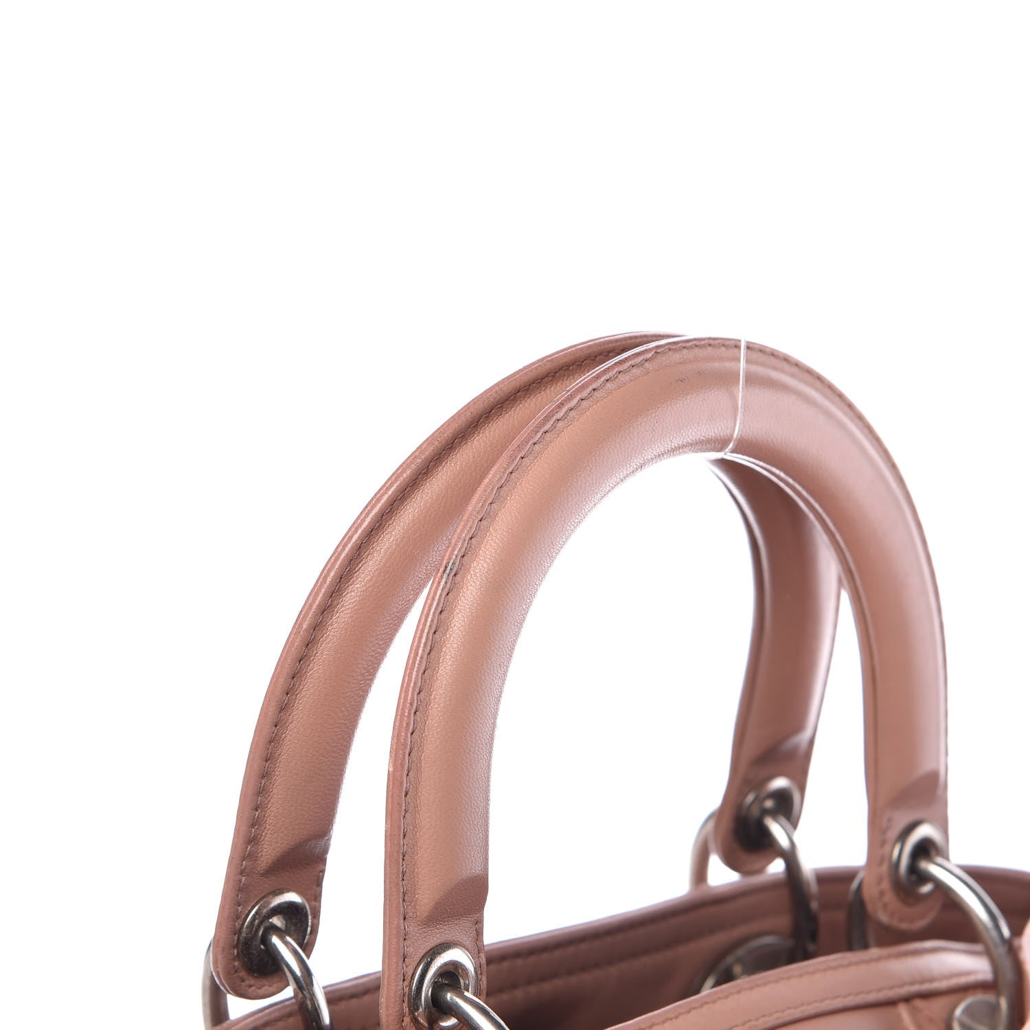 Christian Dior Lambskin Cannage Granville Polochon Bois de Rose 15 of 17