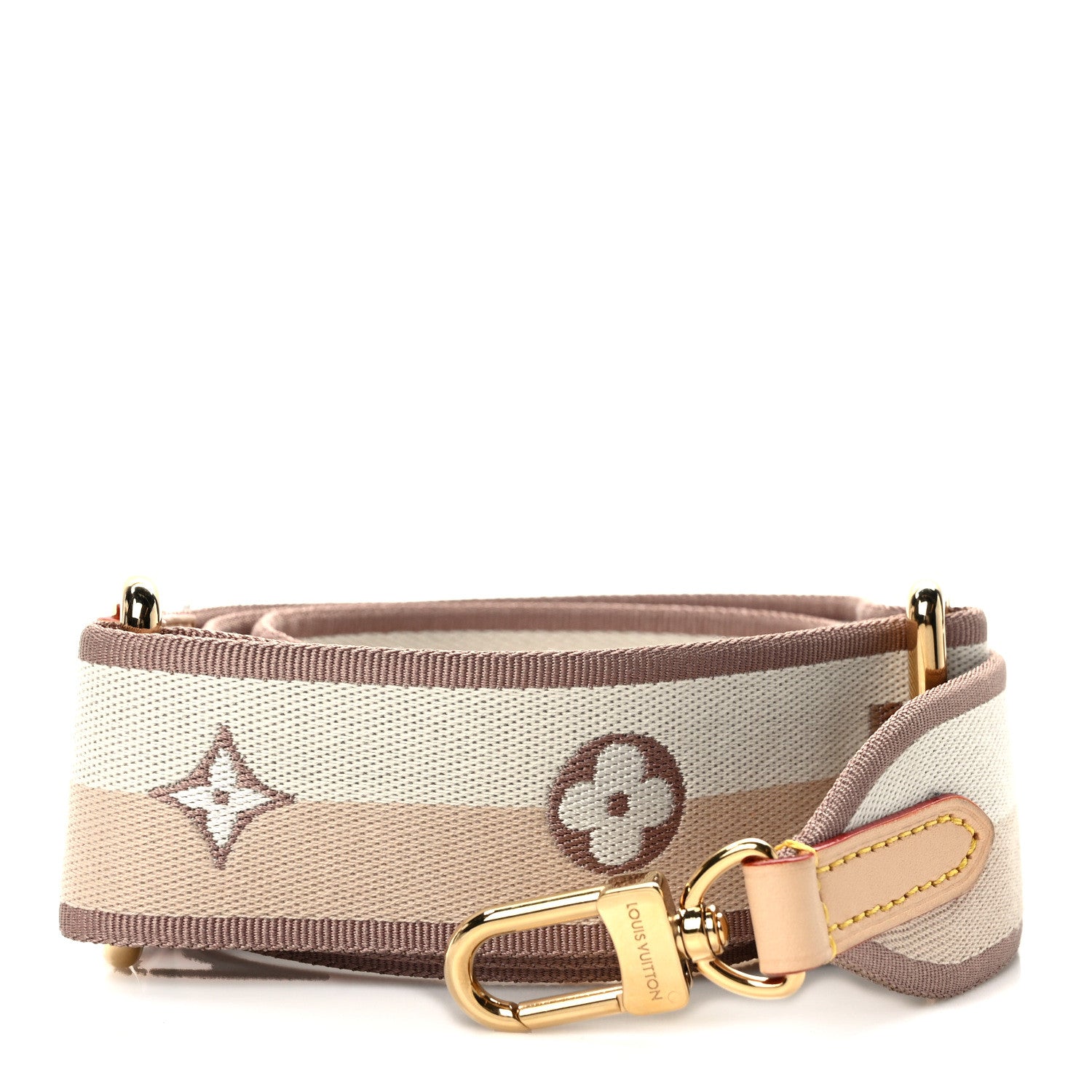 Louis Vuitton Jacquard Neverfull BB Shoulder Strap Beige Brown 1 of 3