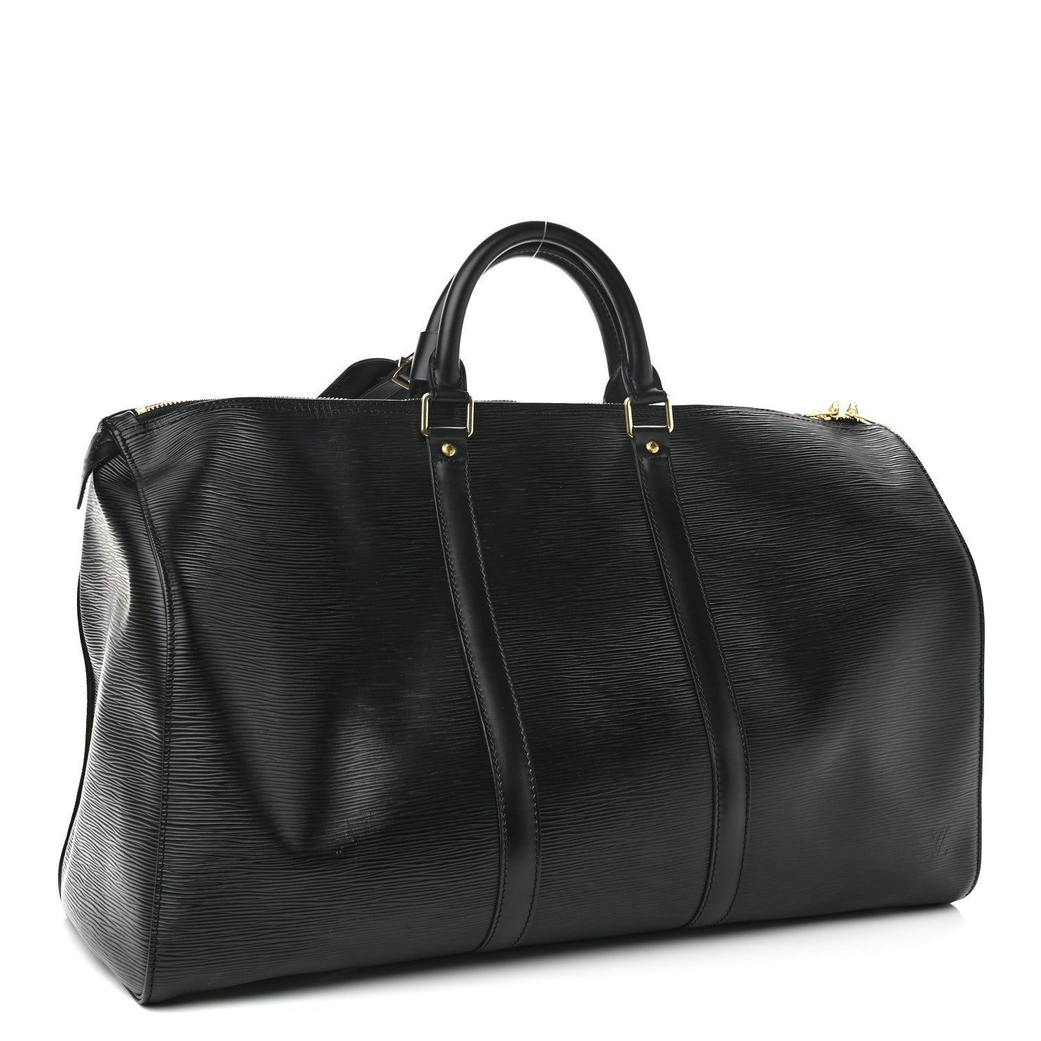 Louis Vuitton Epi Keepall 50 Black 3 of 10