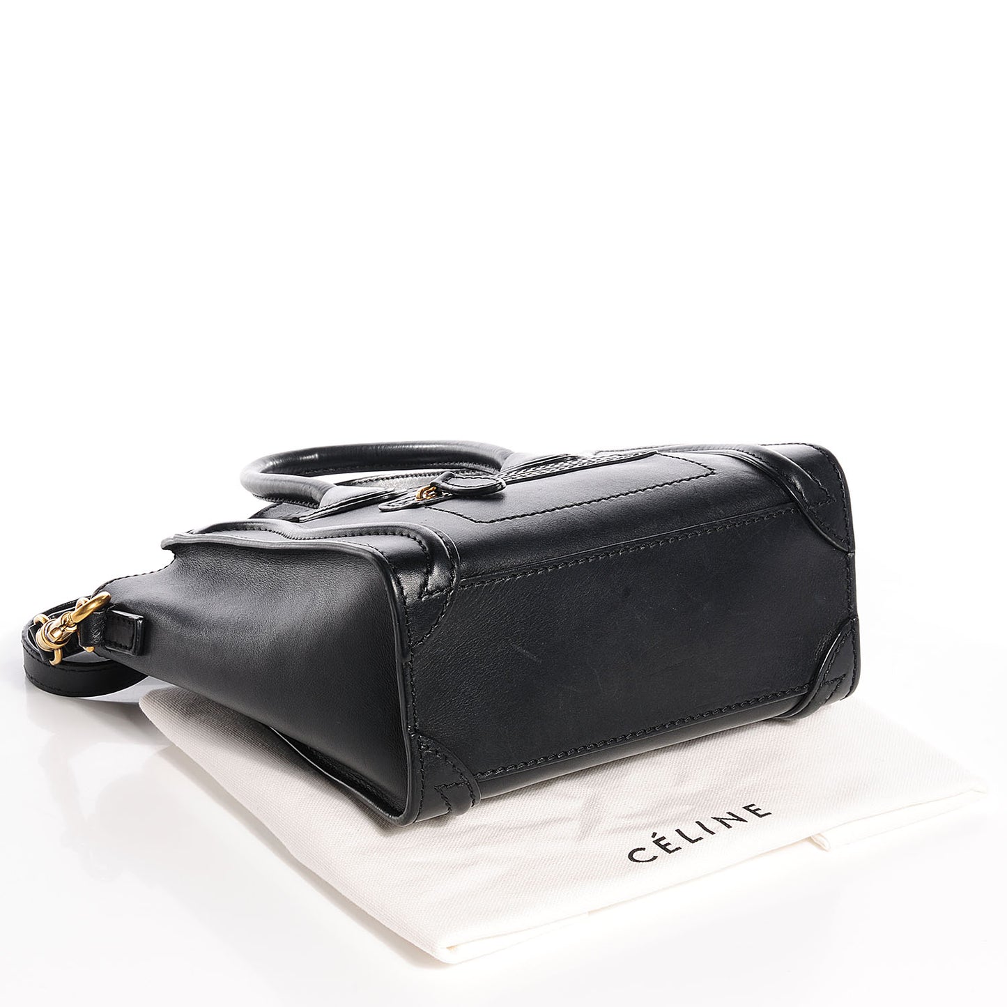 Smooth Calfskin Nano Luggage Black