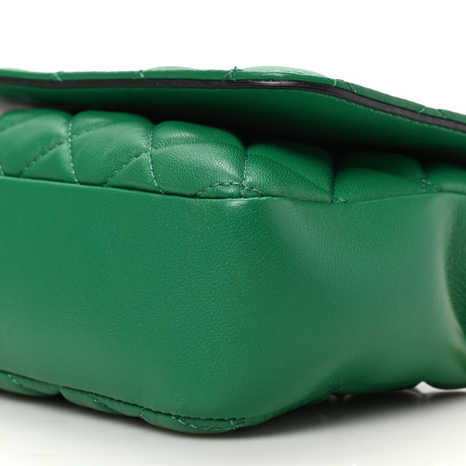 Versace Nappa Quilted Small Medusa Chain Crossbody Green 8 of 8