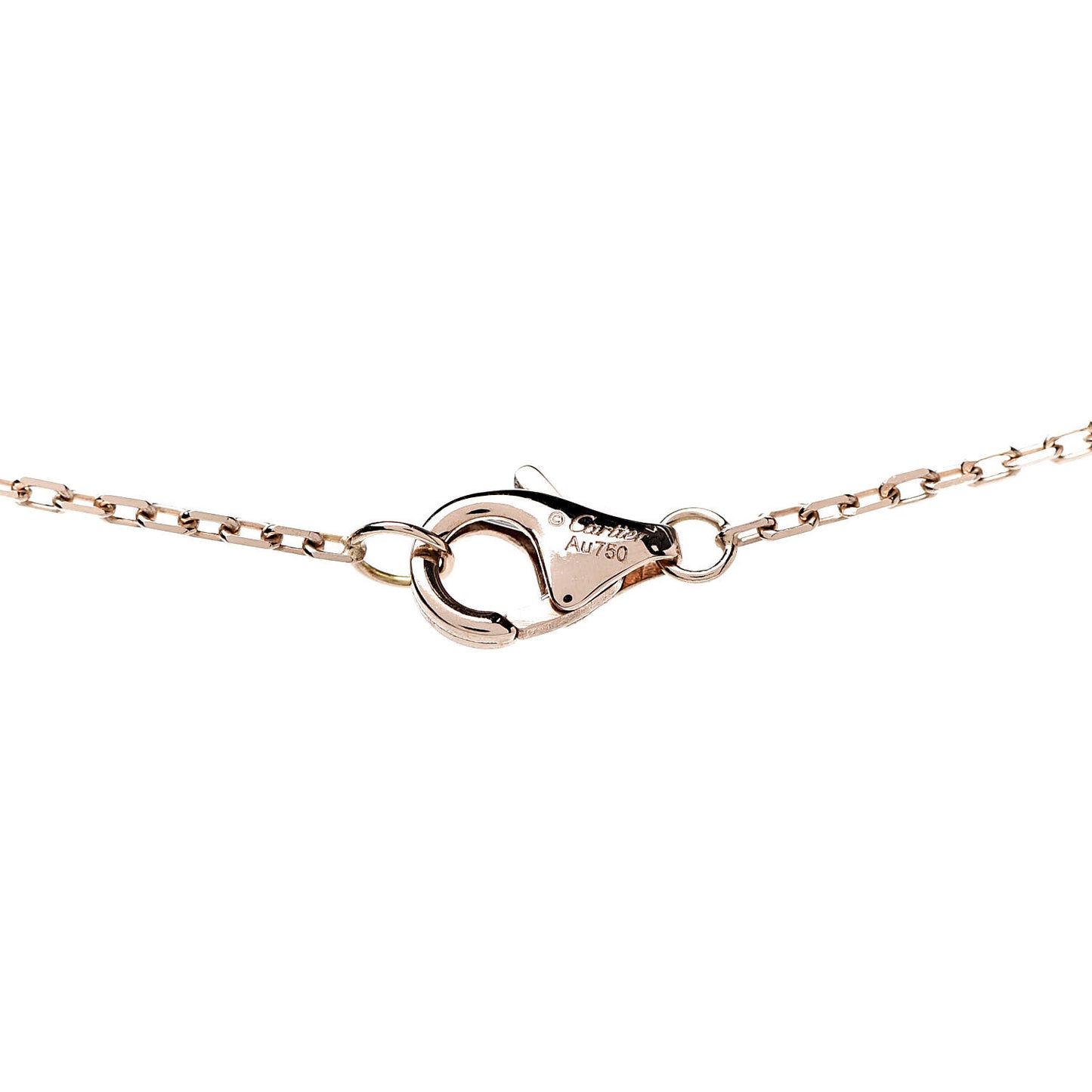 18K Pink Yellow White Gold Baby Trinity Pendant Necklace