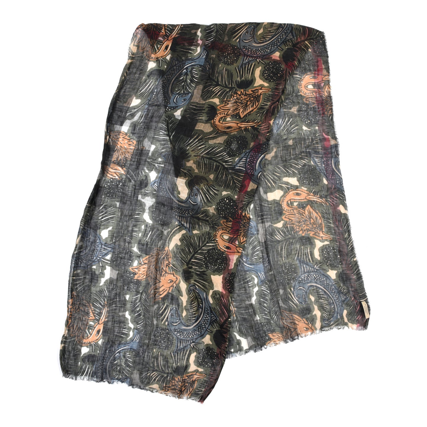 Check Lightweight Scarf Multicolor
