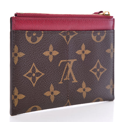 Louis Vuitton Monogram Zipped Card Holder Fuchsia 3 of 7