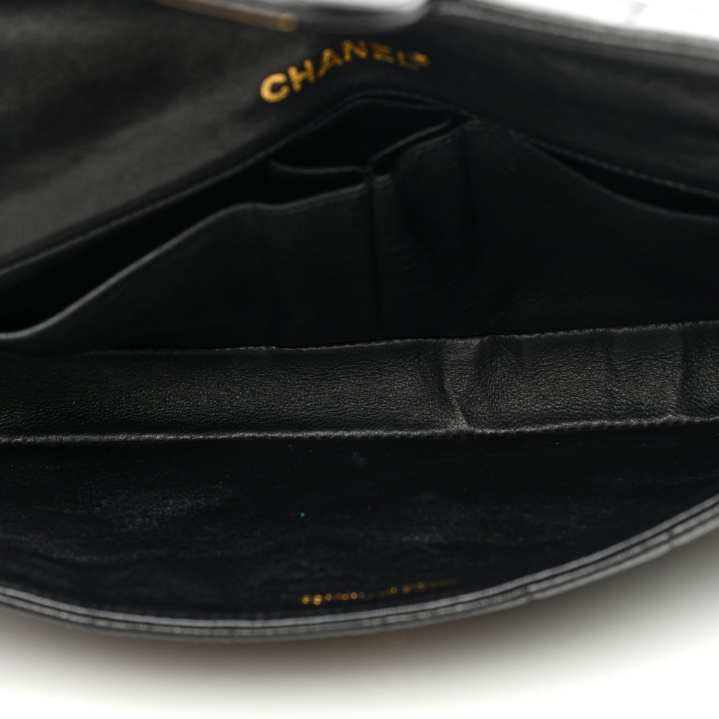 Lambskin East West Chocolate Bar Flap Brown