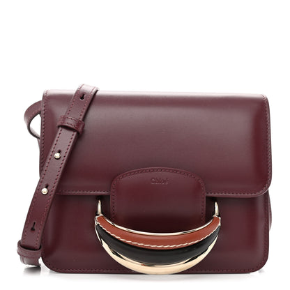 Chloe Calfskin Kattie Shoulder Bag Burgundy 1 of 9