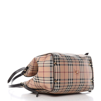 Burberry Haymarket Check Large Canterbury Tote Chocolate 4 of 10
