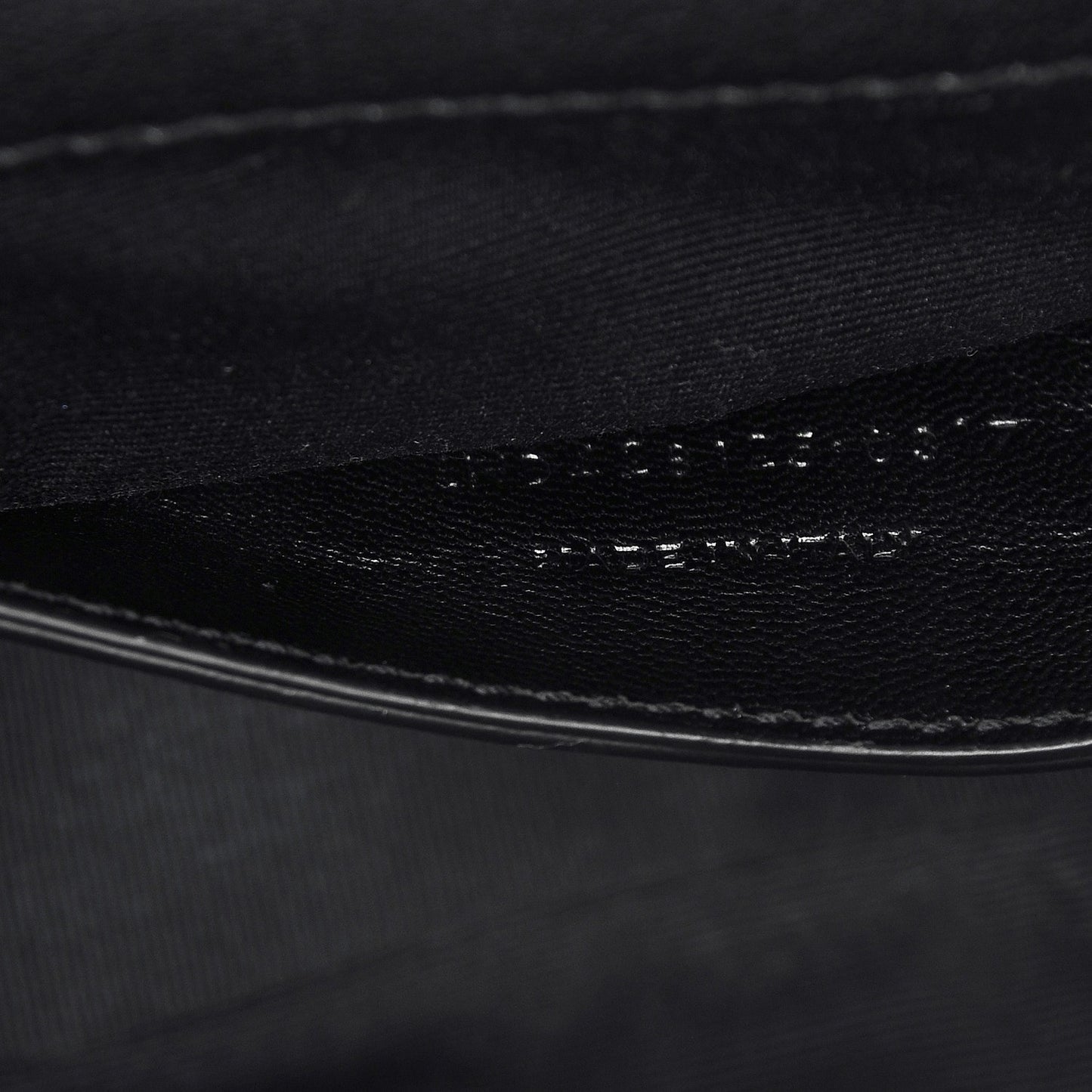 Sheepskin Tri-Quilt Monogram Medium College Bag Black