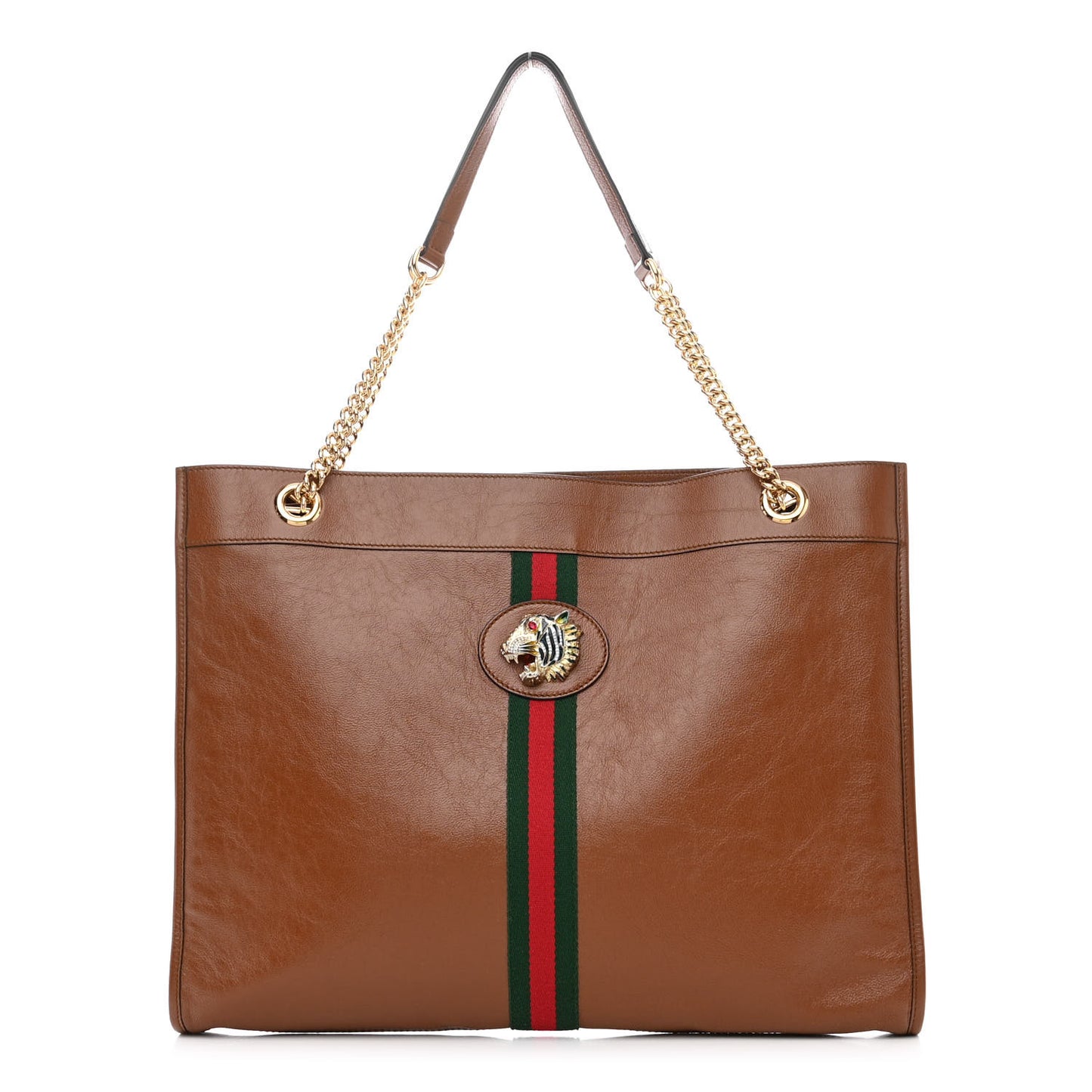 Calfskin Large Rajah Chain Tote Cuir