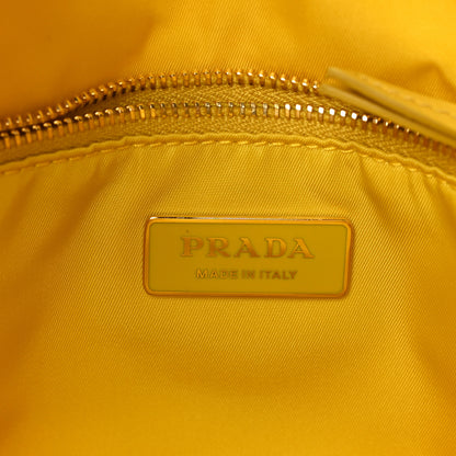 Prada Tessuto Nylon Chain Tote Giallo 6 of 9