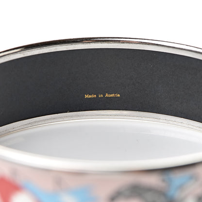 Hermes Enamel Printed Horse Racing Wide Bracelet 70 5 of 6