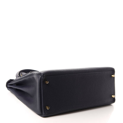 Hermes Togo Kelly Retourne 35 Bleu Nuit 4 of 15