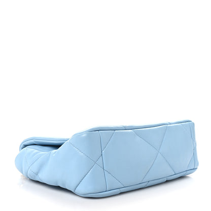 Chanel Lambskin Quilted Large Chanel 19 Flap Light Blue 4 of 11