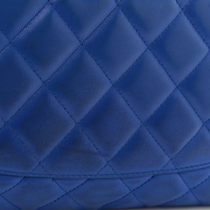 Chanel Lambskin Quilted Jumbo Single Flap Blue 16 of 16