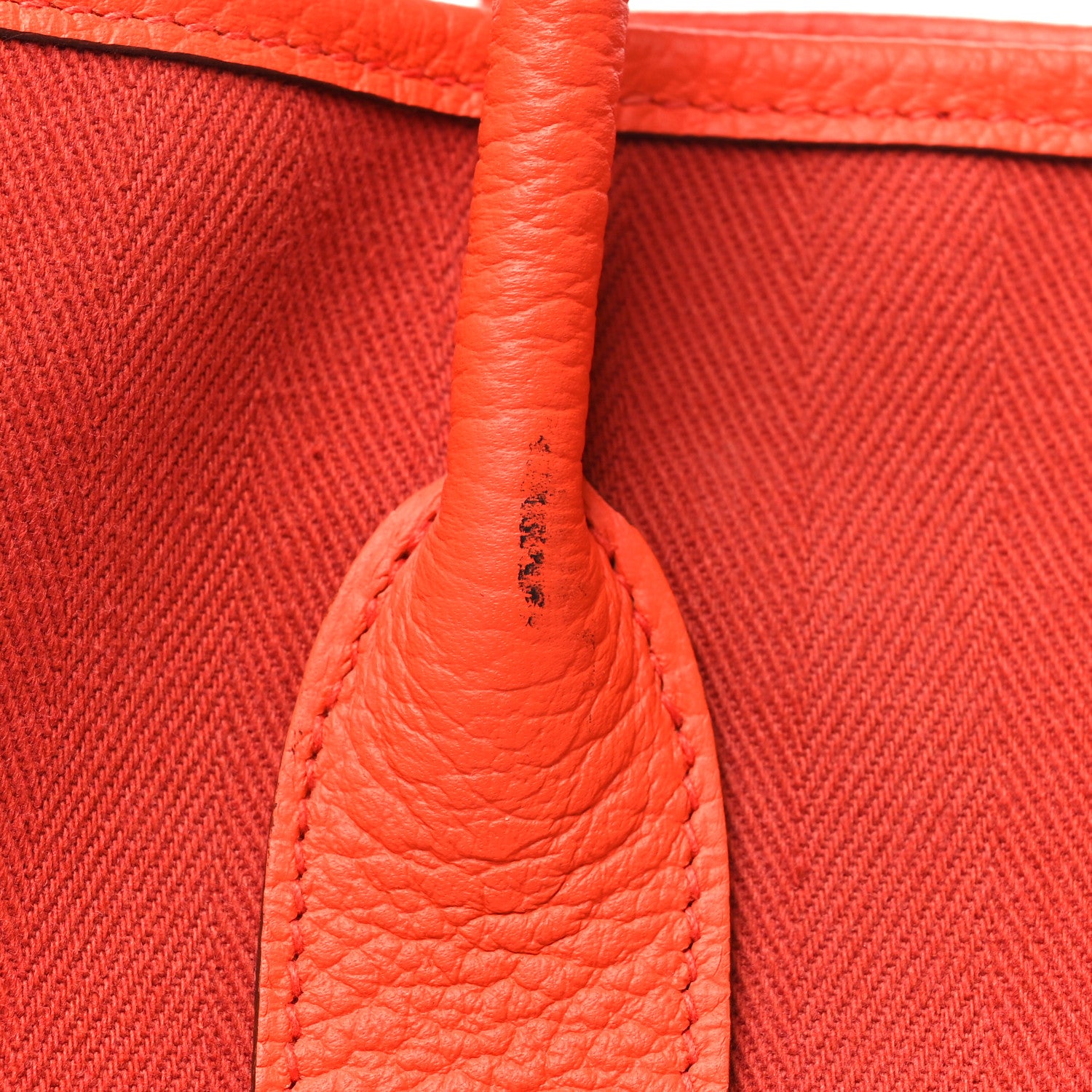 Hermes Toile Officier Negonda Garden Party 36 Rouge Tomate Capucine 11 of 11
